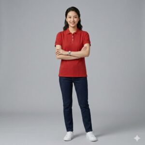 Girl Polo Red