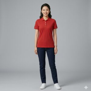 Girl Polo Red